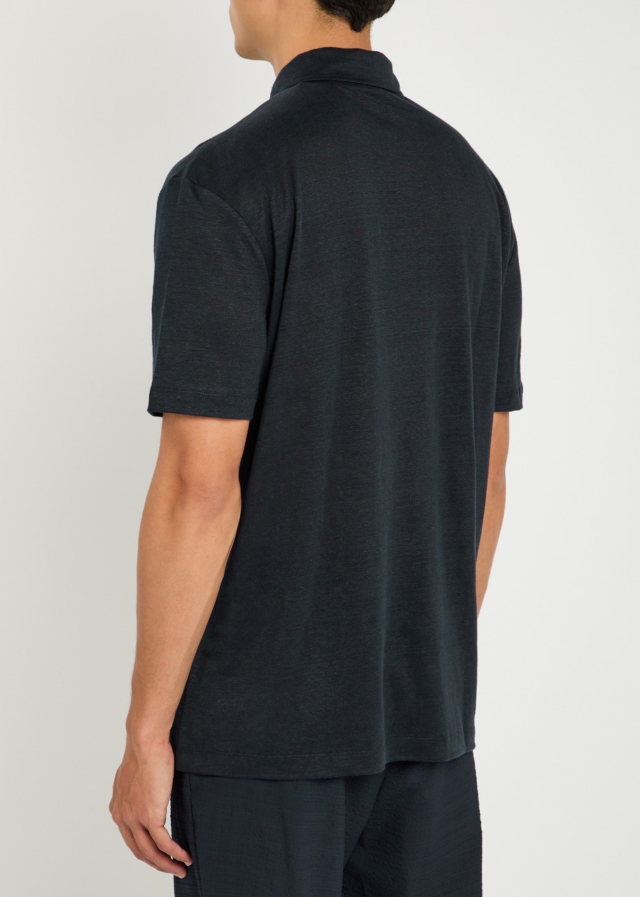 Boss X David Beckham Linen Polo Shirt - 3