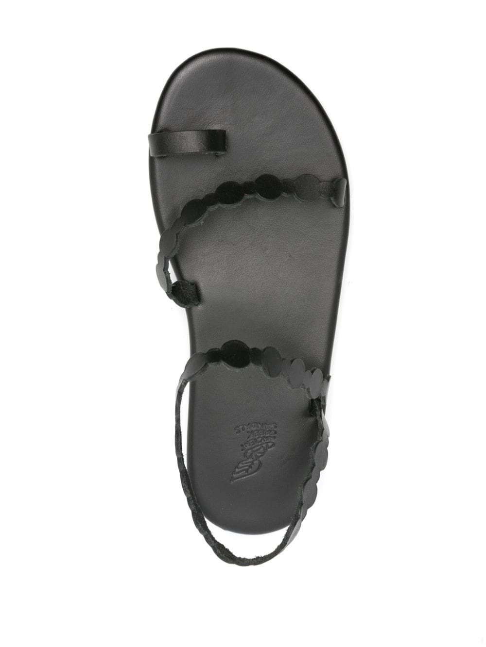Cronos flat leather sandals - 4