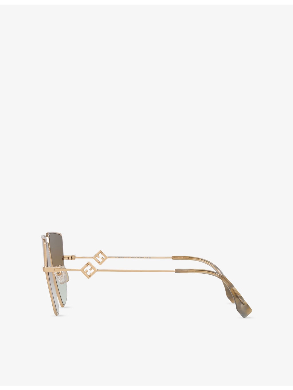 FE40148U Irregular Metal Sunglasses - 2