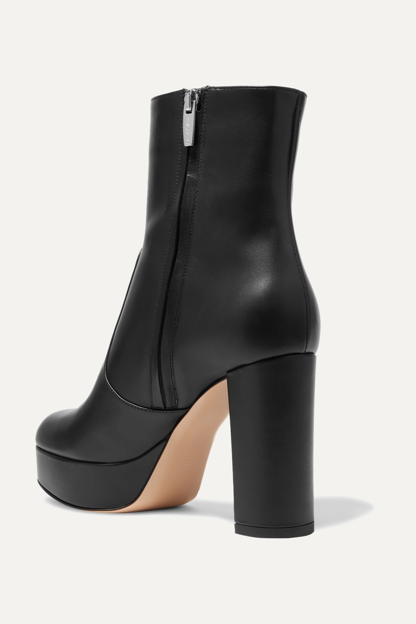 100 leather platform ankle boots - 3