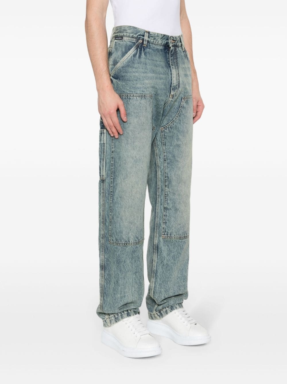 mid-rise straight-leg jeans - 3