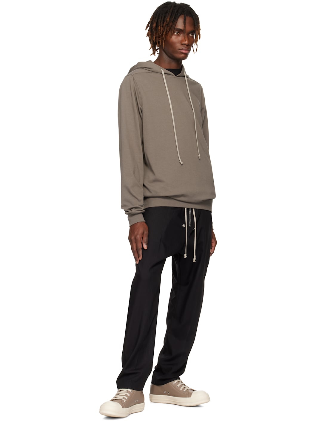 Gray Hollywood Heavy Jersey Hoodie - 4