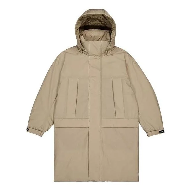 New Balance Vintage Long Down Jacket 'Beige' NPD43191-LBE - 1