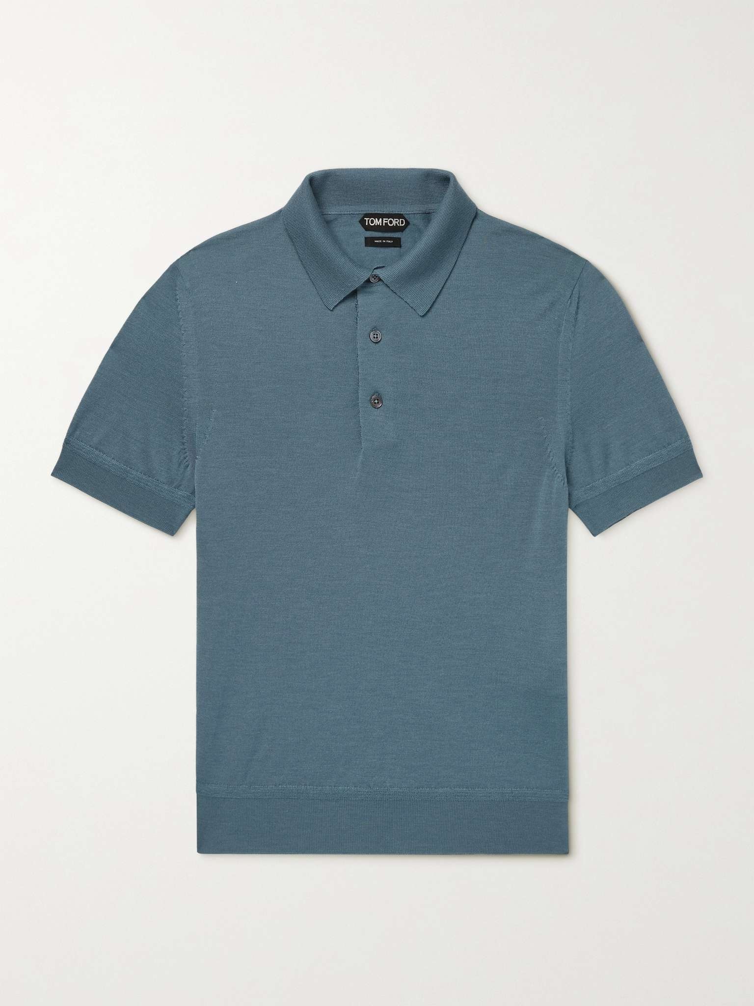 Cashmere and Silk-Blend Polo Shirt - 1