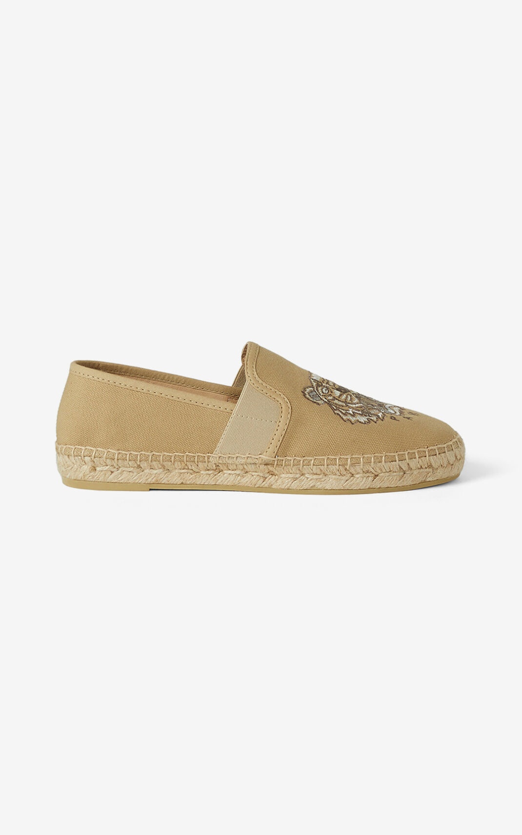 Tiger elasticated canvas espadrilles - 1