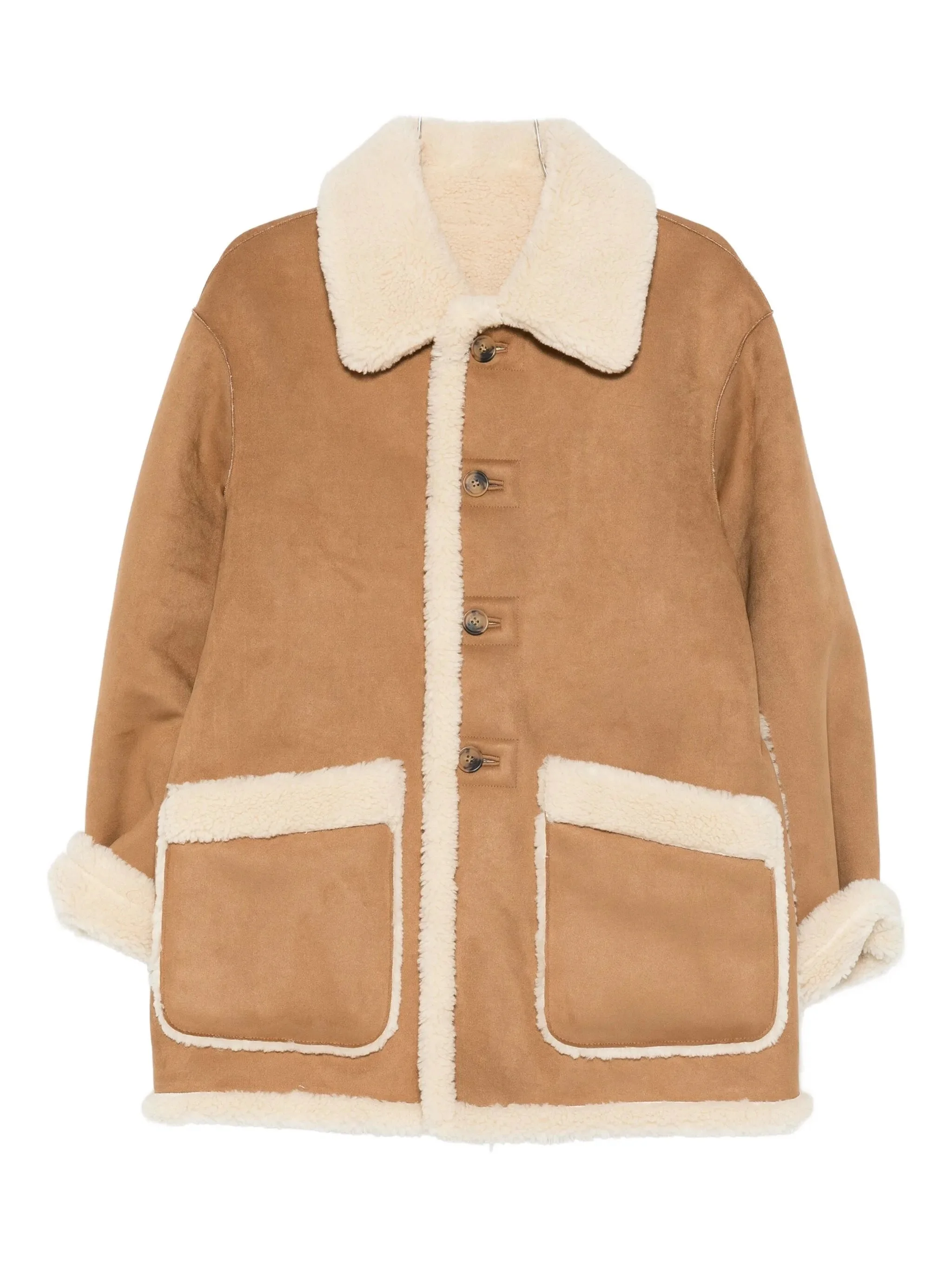 Dunst Buttoned Faux-shearling Jacket - 1