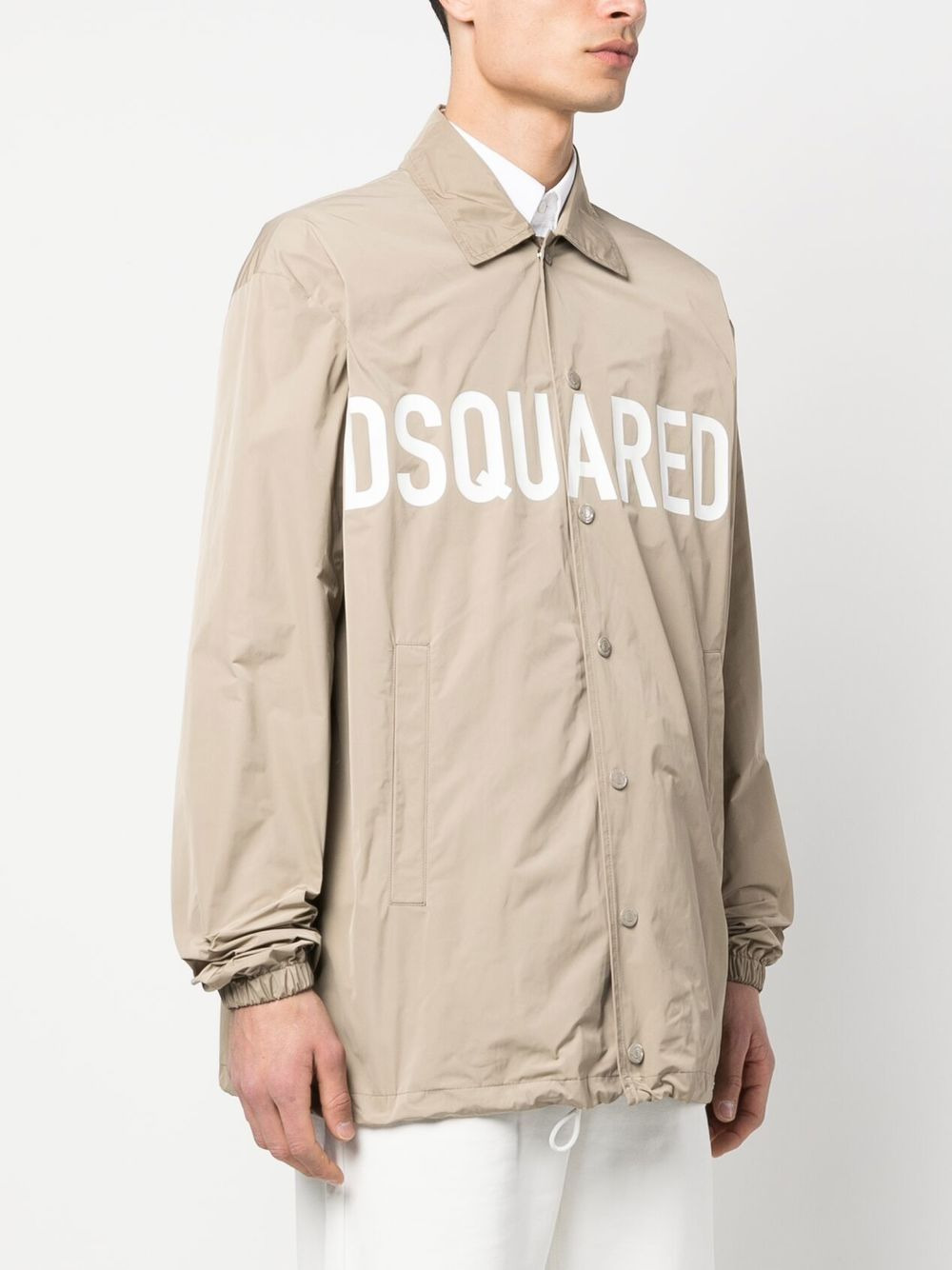 logo-print light jacket - 3