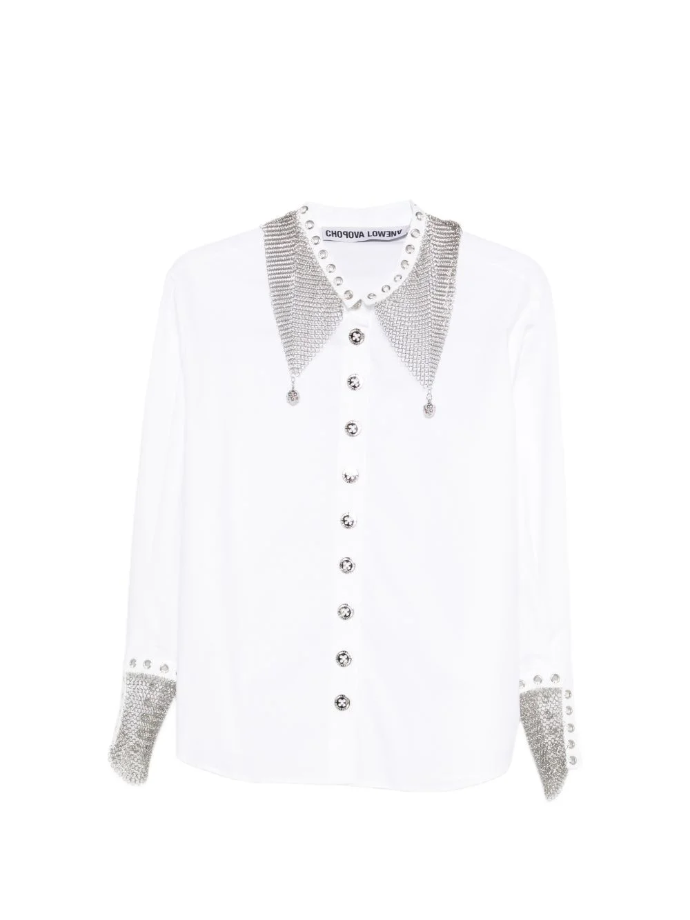 Titan embellished collared shirt - 1