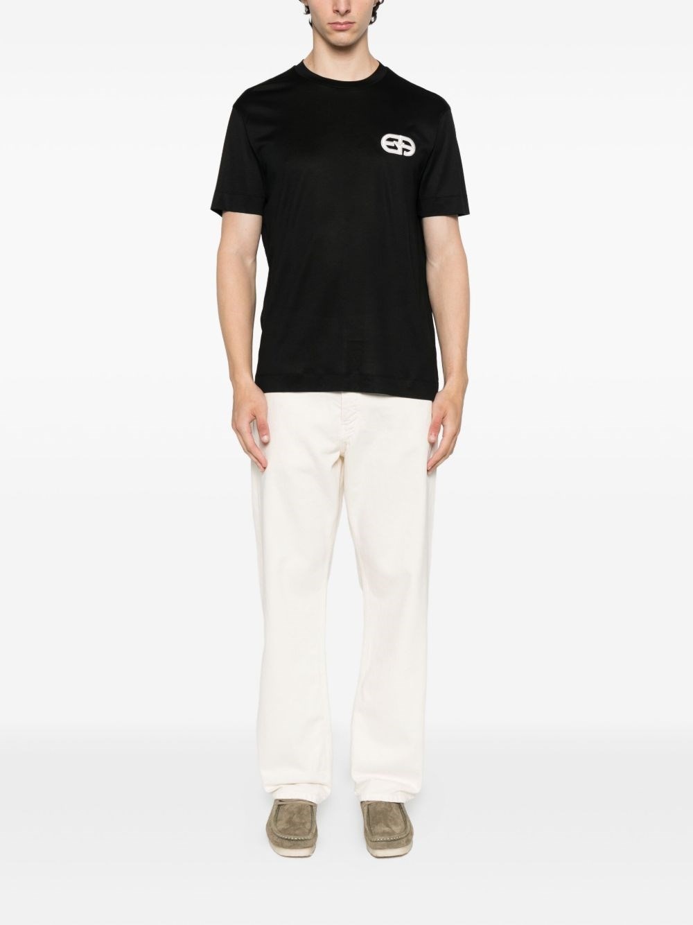 Logo cotton blend t-shirt - 2