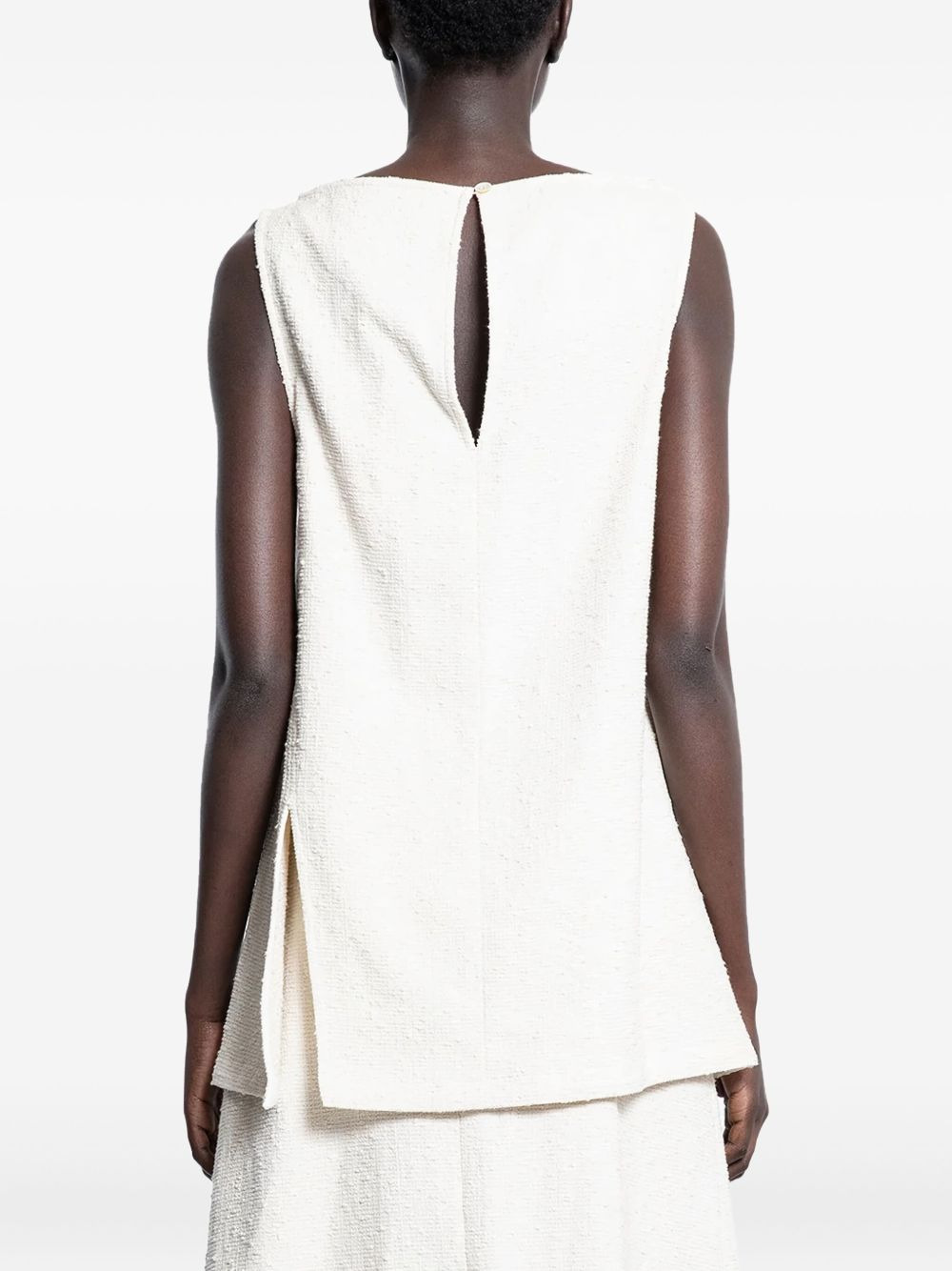 boat-neck sleeveless top - 4