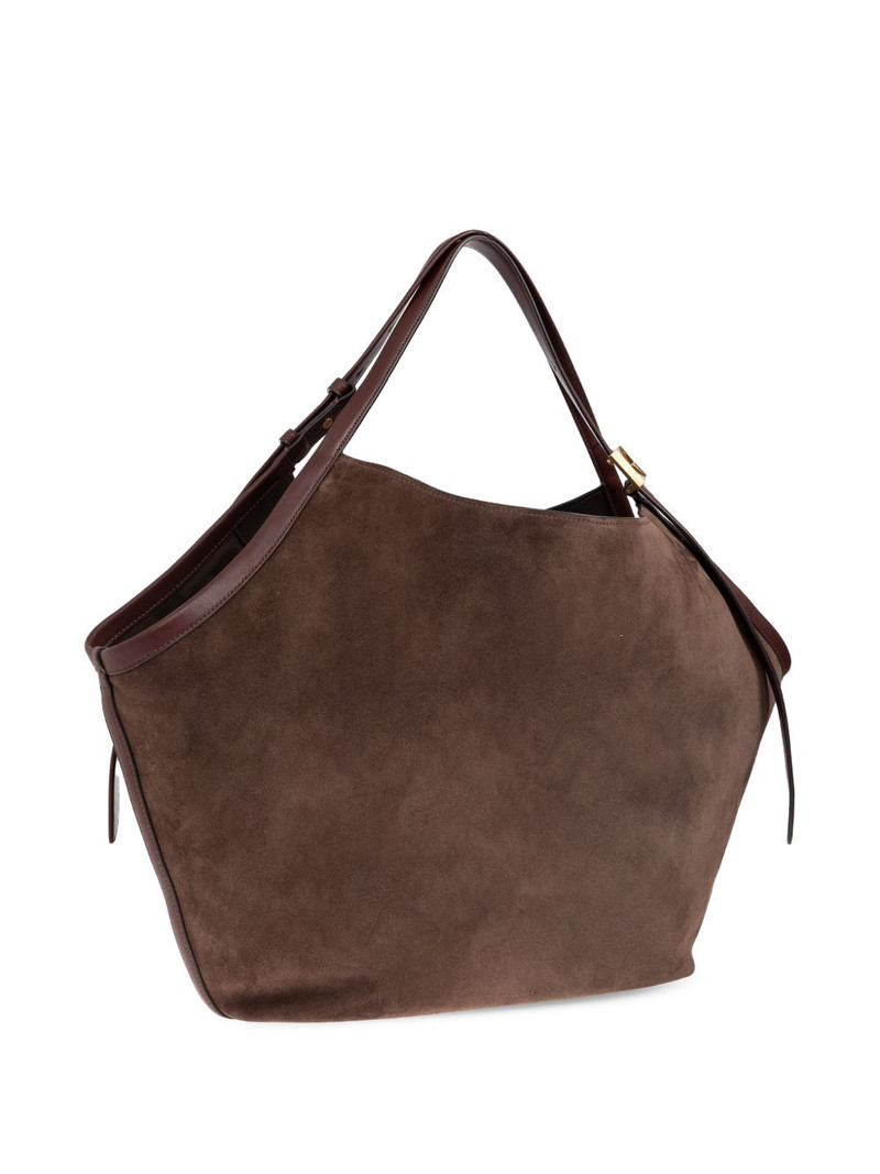 large Deco suede tote bag 3