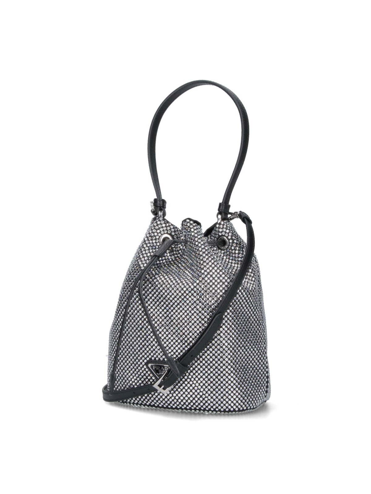 'DUET' RHINESTONE BUCKET BAG - 2