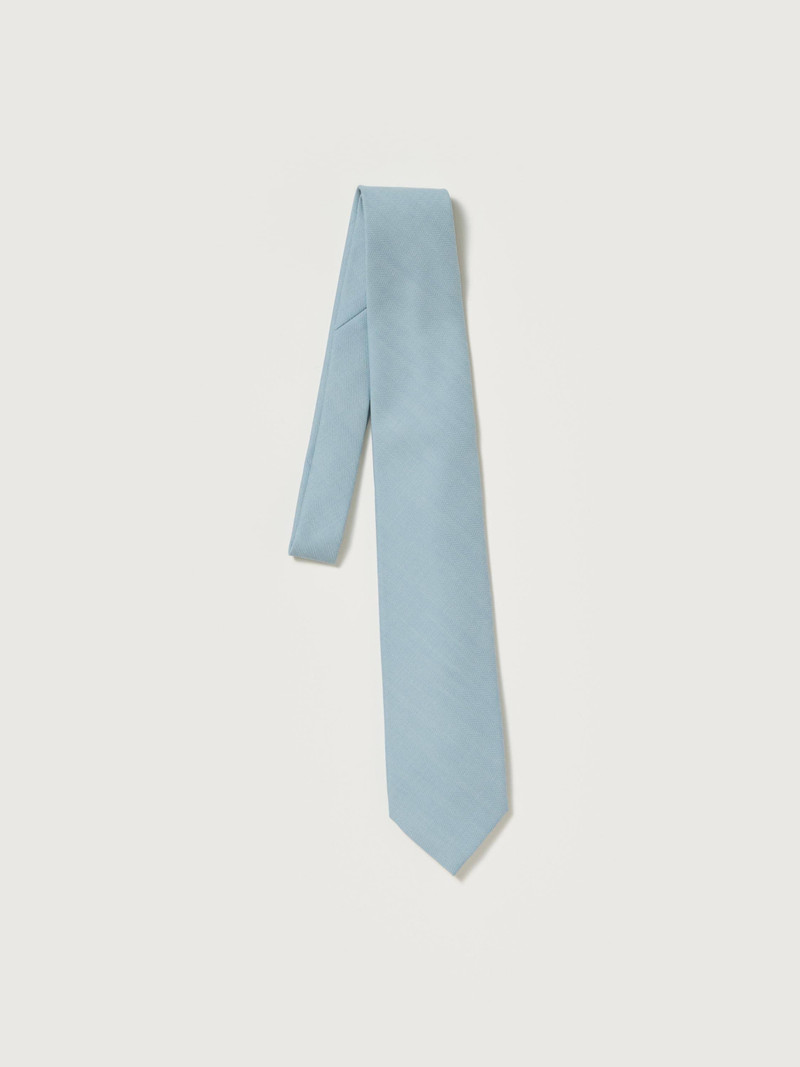 WOOL HERRINGBONE TIE 1