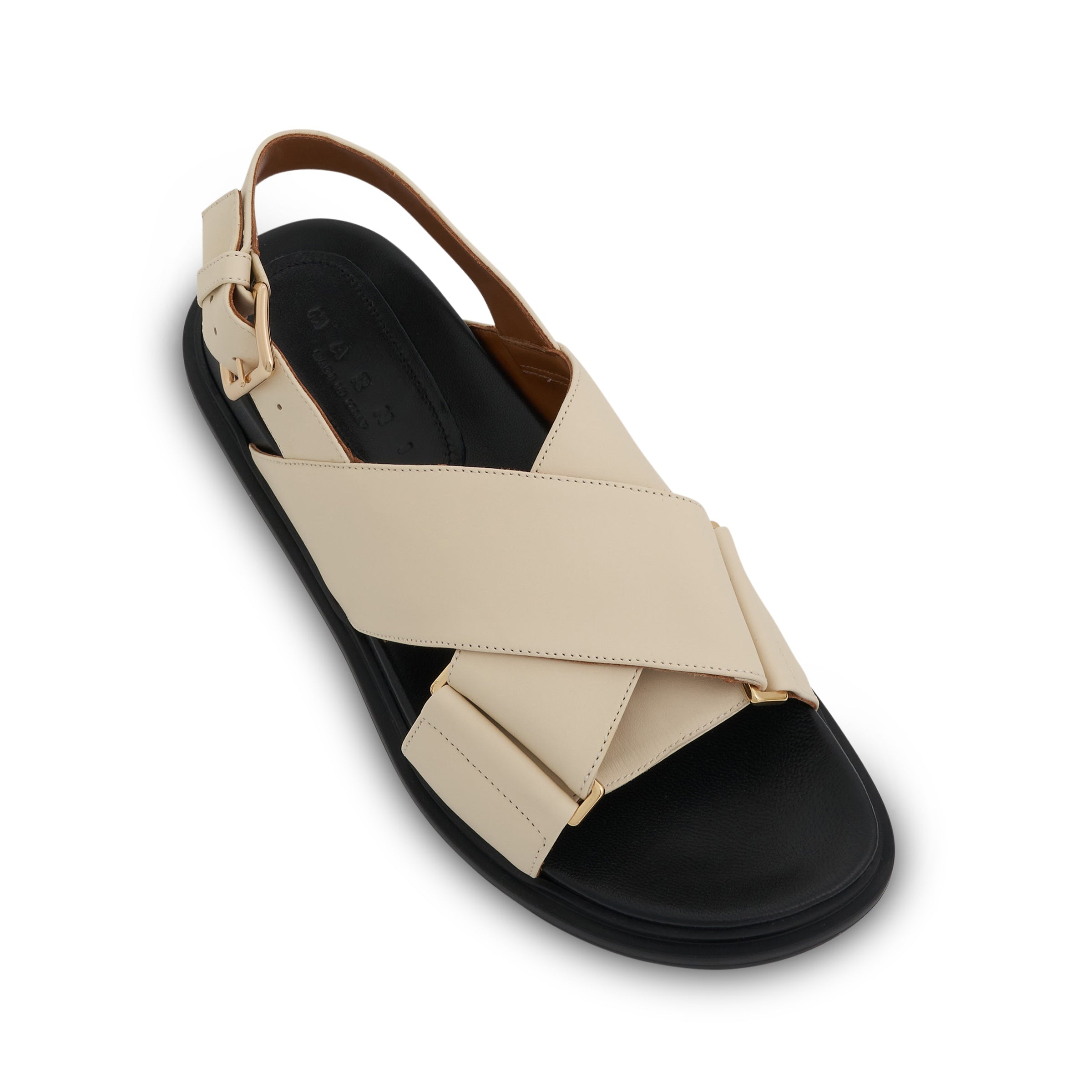 Fussbett Criscross Sandal in Silk White - 4