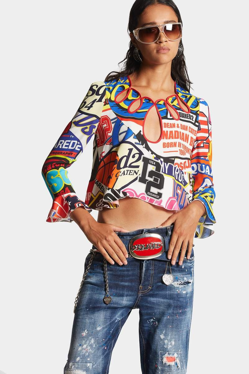 DSQUARED2 FLUID BLOUSE outlook