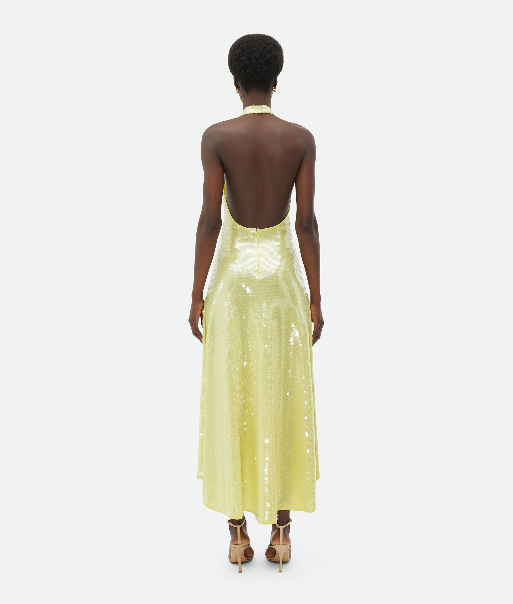 Viscose Sequined Midi Dress - 3