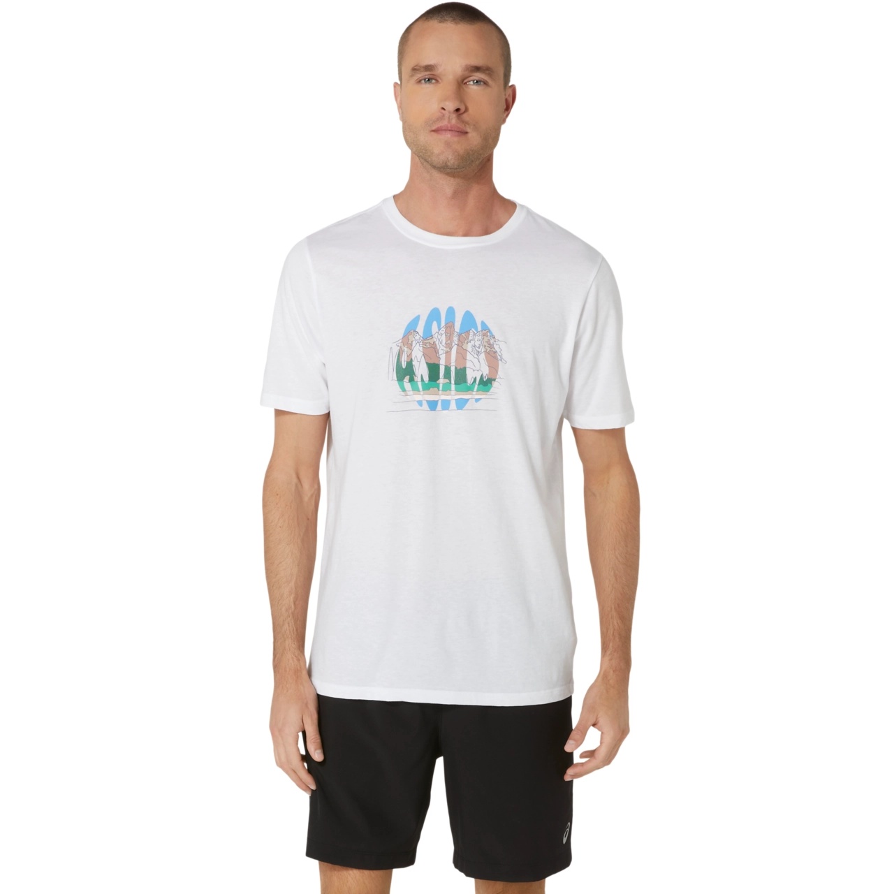 UNISEX ASICS CELEBRATE OUR HOME SHORT SLEEVE TEE - 1