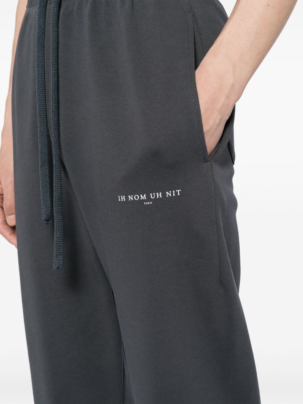 logo-print cotton track pants - 5