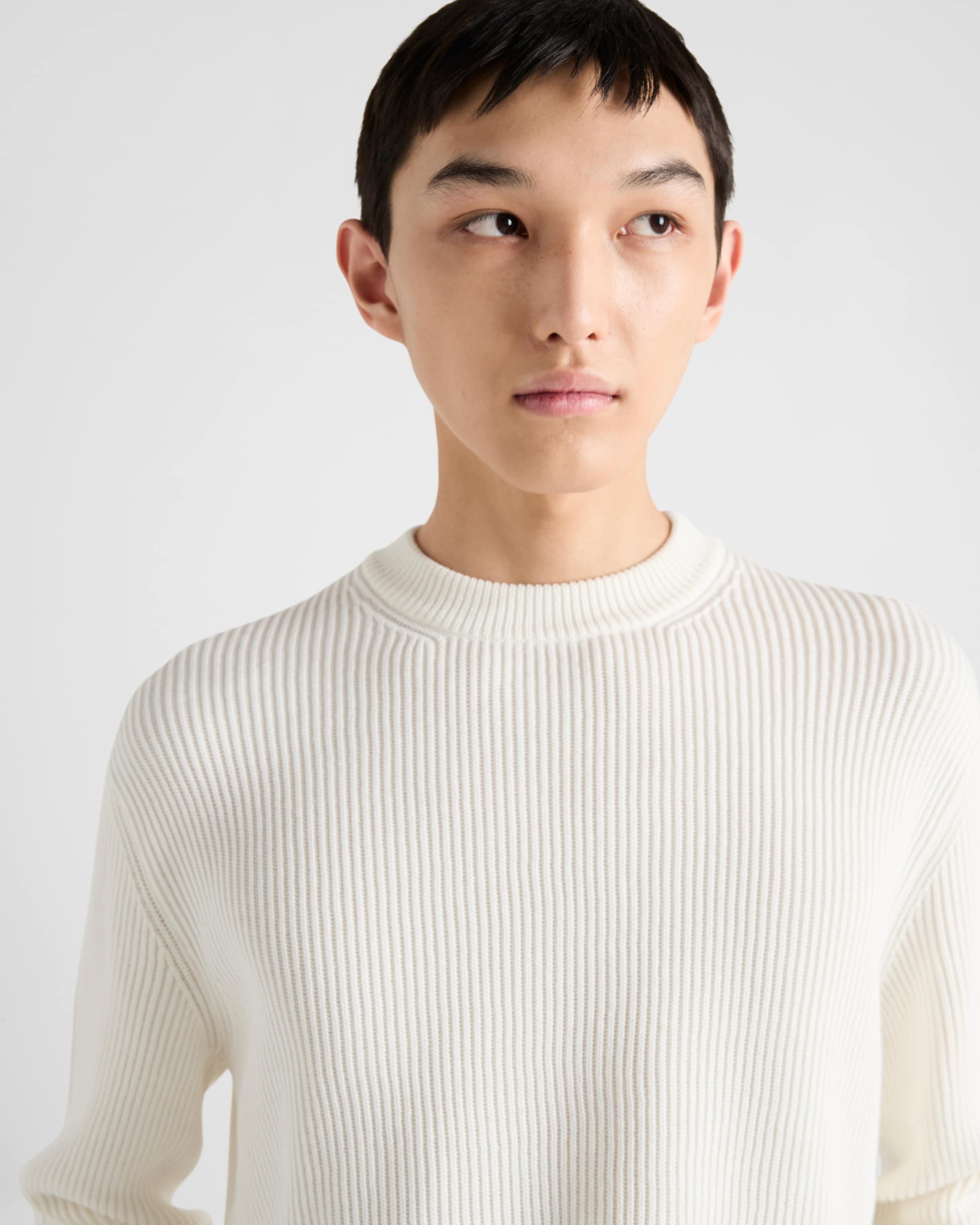 Cotton crew-neck sweater - 3
