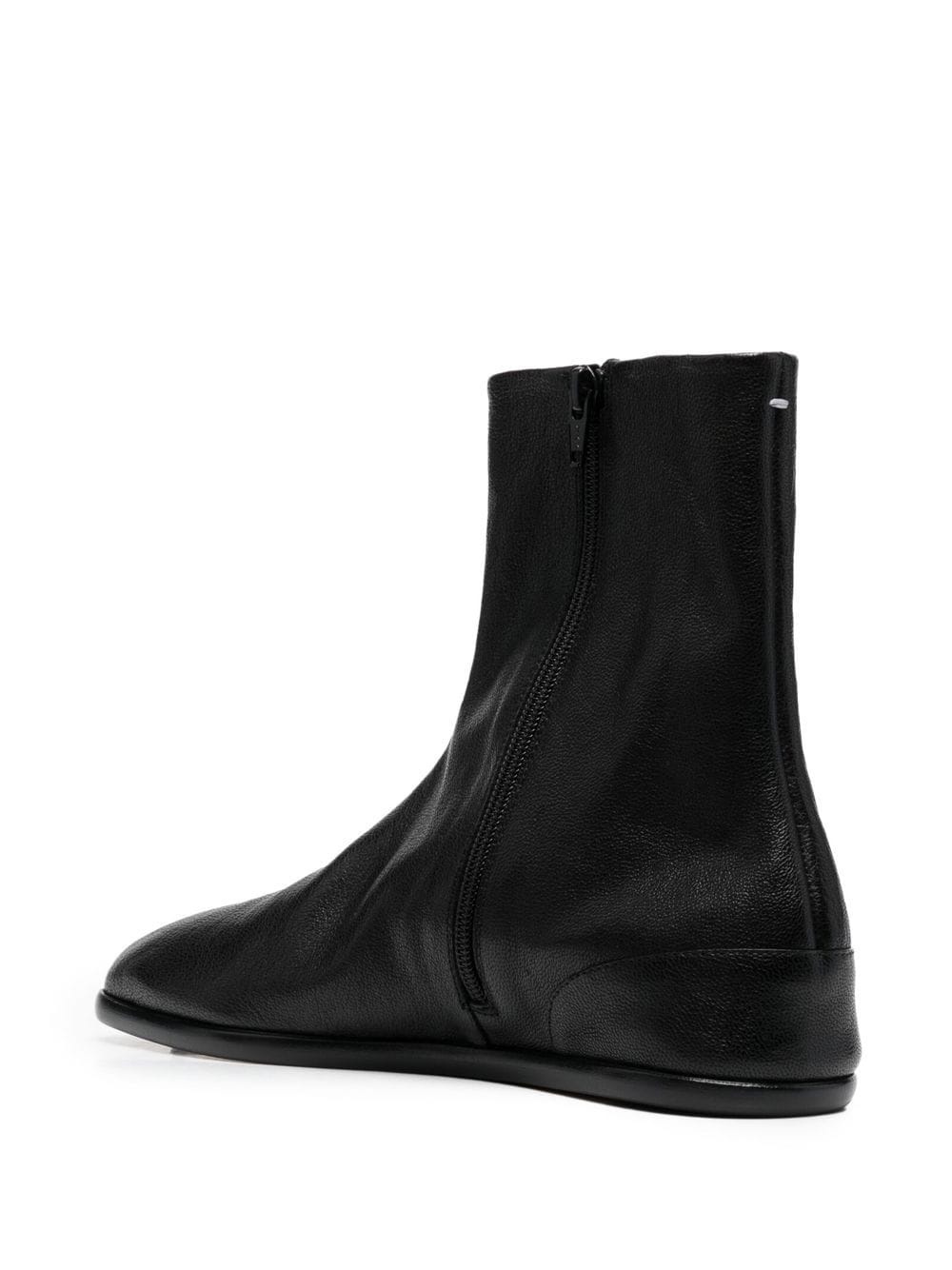 tabi-toe leather boots - 3