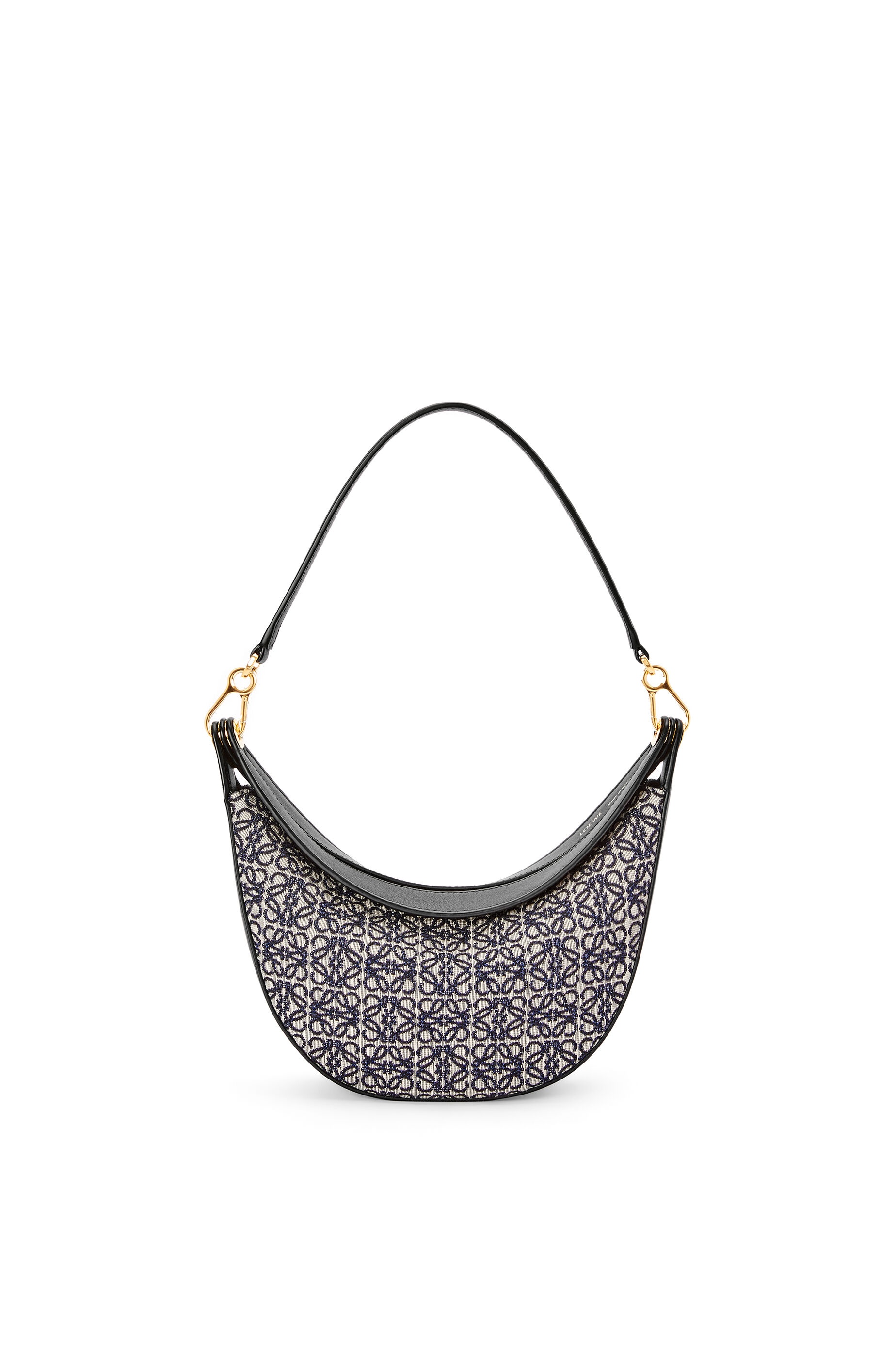 Small LOEWE Luna bag in Anagram jacquard and classic calfskin - 1