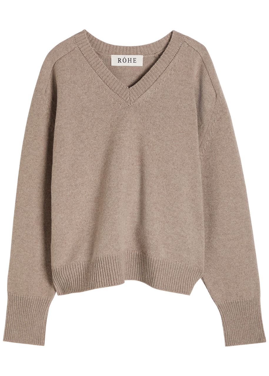 Rohe V-neck Wool and Cashmere-blend Jumper - 1