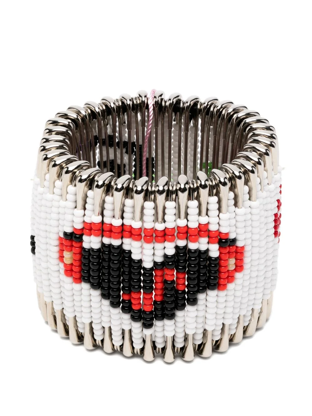 beaded safety-pin bracelet - 1