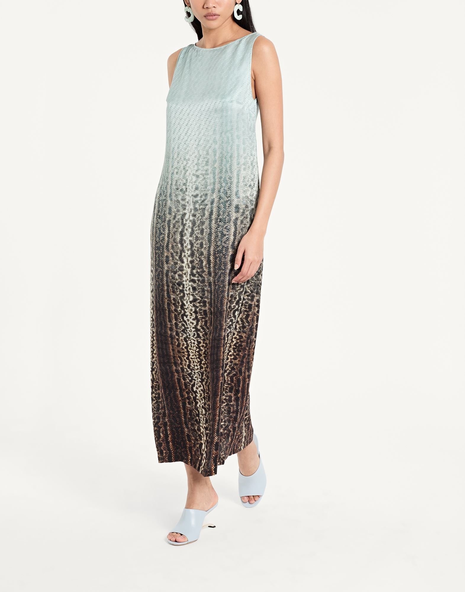 Turquoise Women's Long Dress - 2