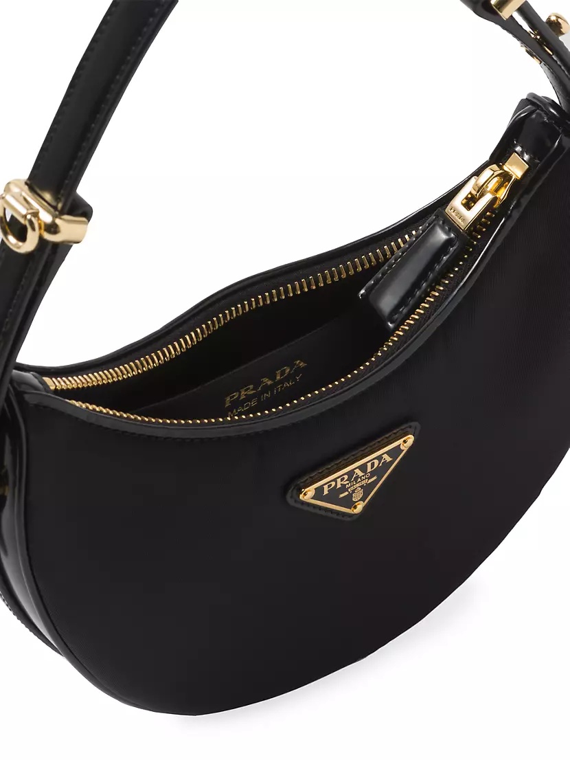Prada Re-Nylon And Brushed Leather Shoulder Bag