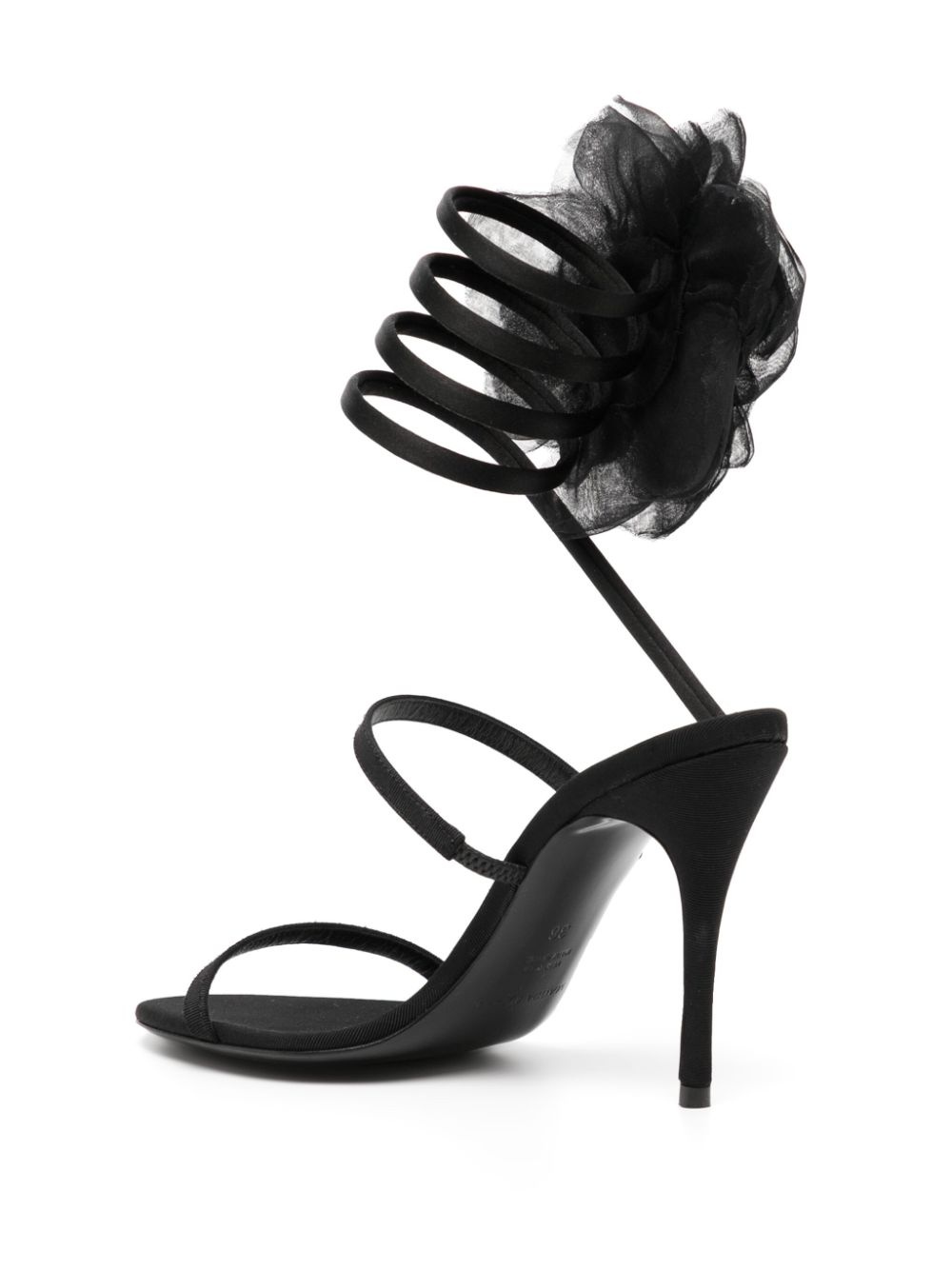 spiral-bound floral-appliquÃ© sandals - 5