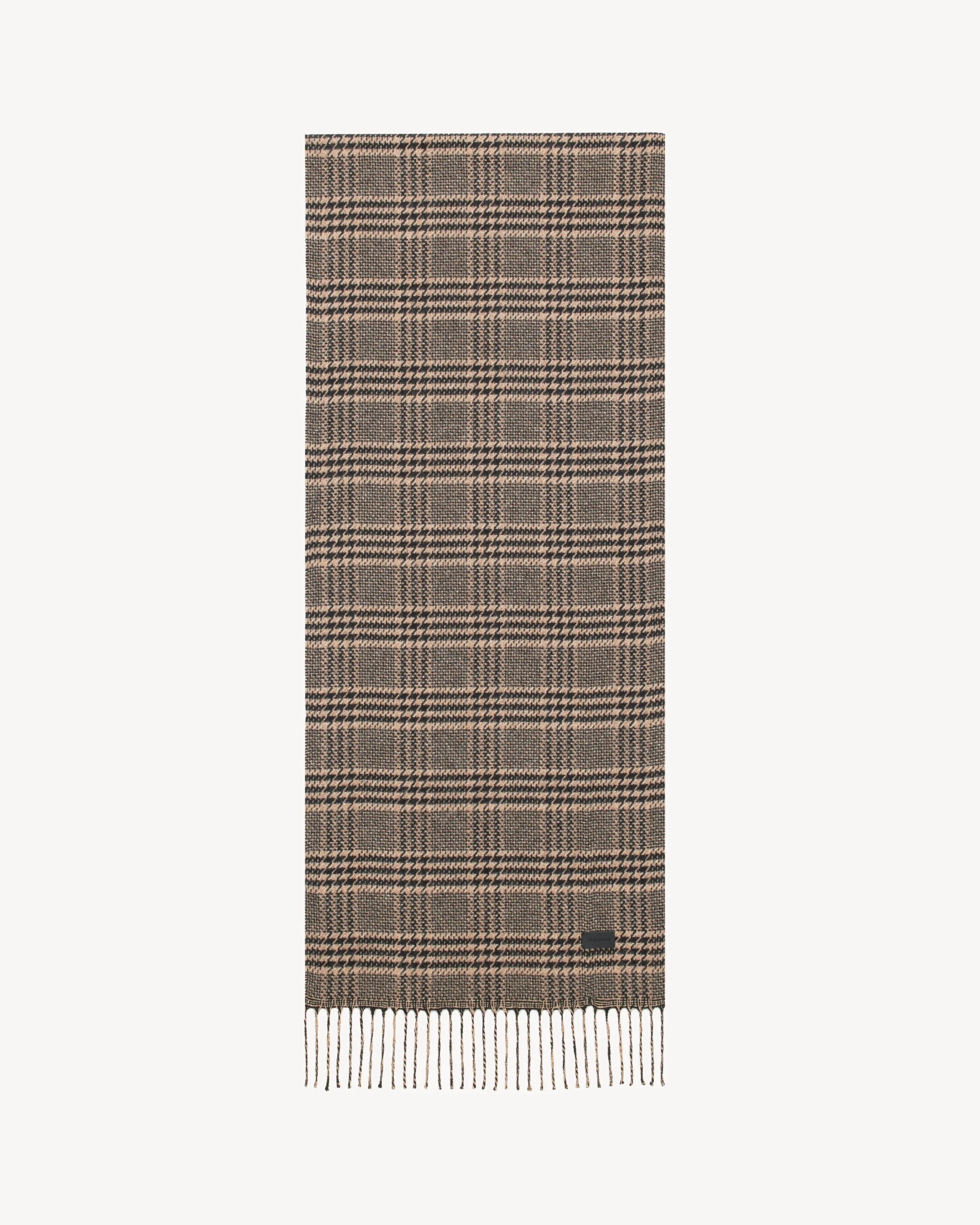 SCARF IN PRINCE OF WALES SILK AND CASHMERE - 1