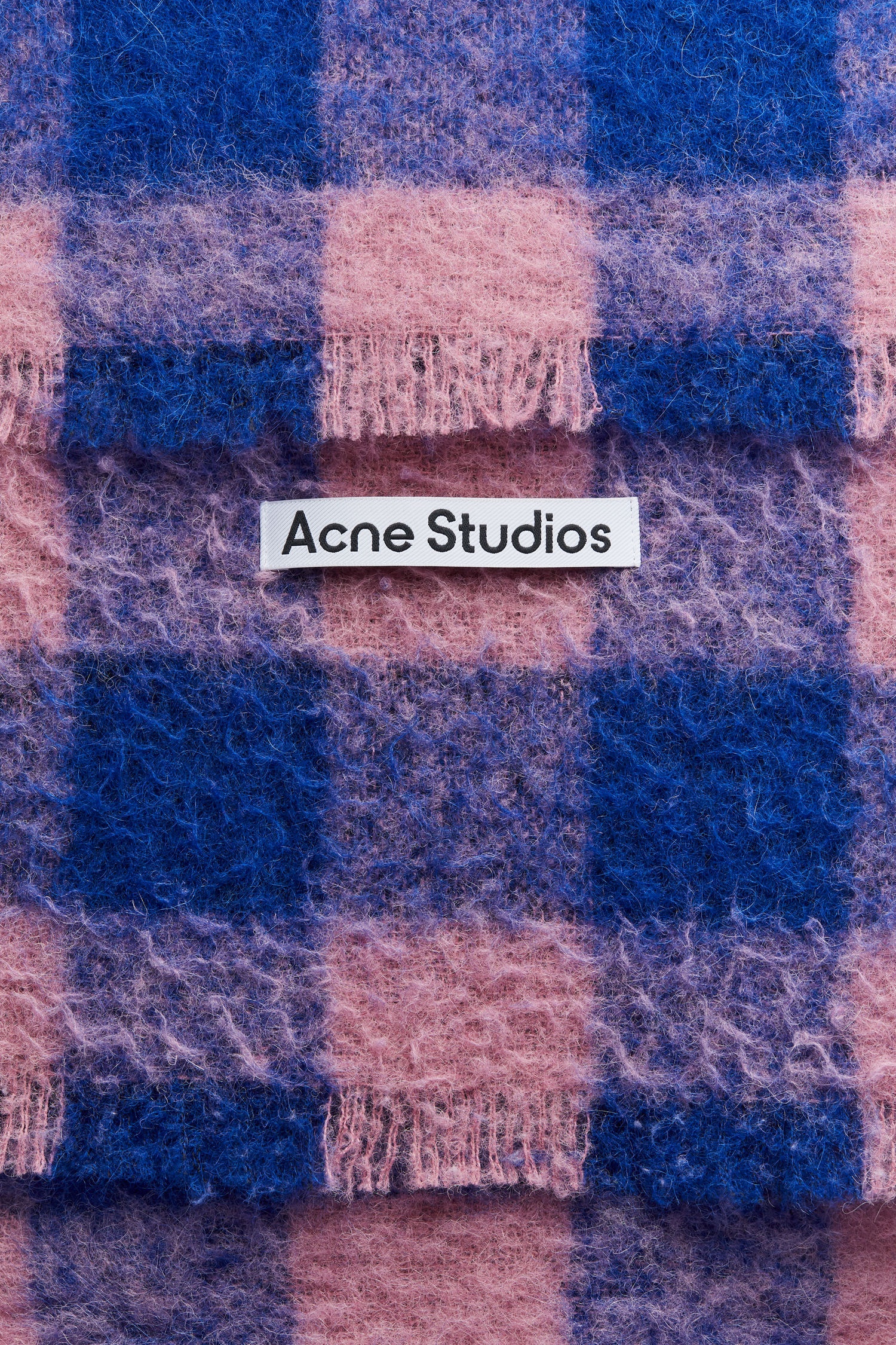 Checked scarf blue/pink - 5