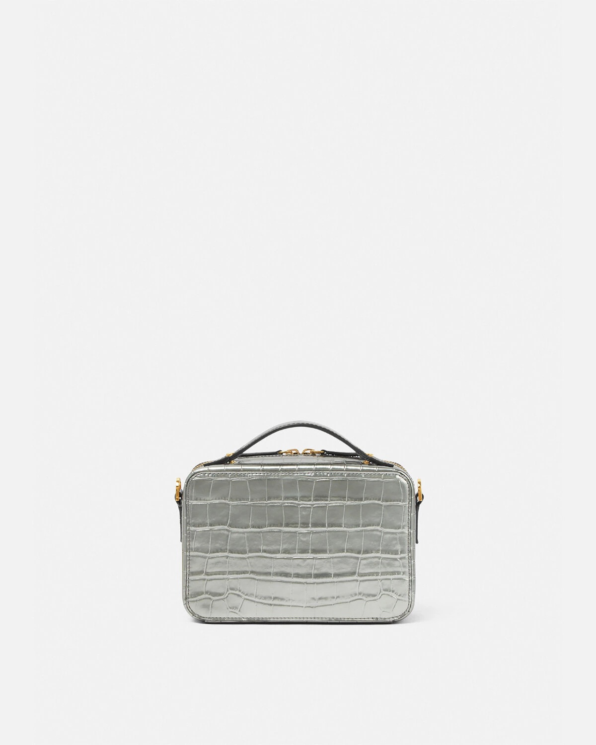 Croc-Effect Medusa Biggie Messenger Bag - 3