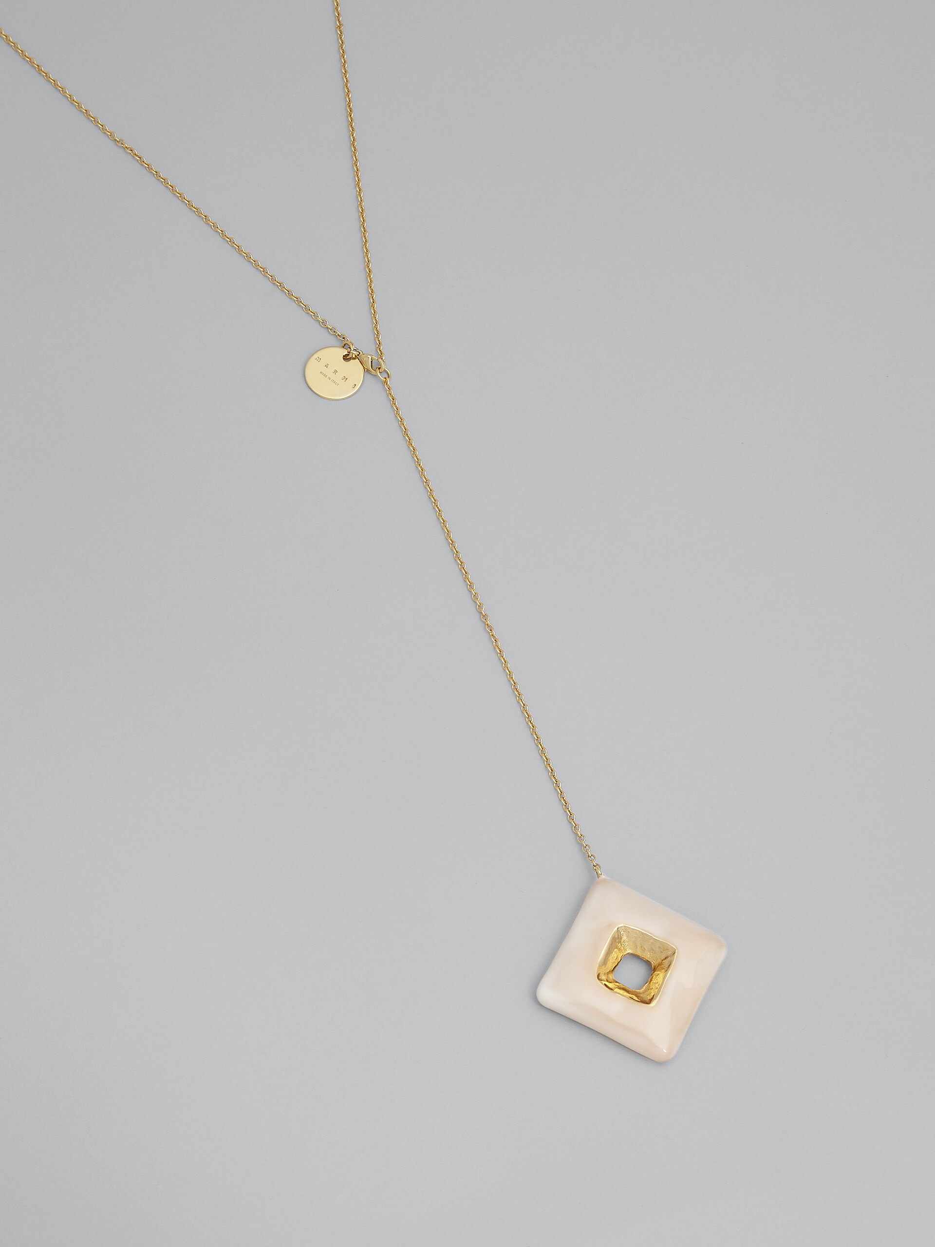 TRAPEZE WHITE NECKLACE - 4