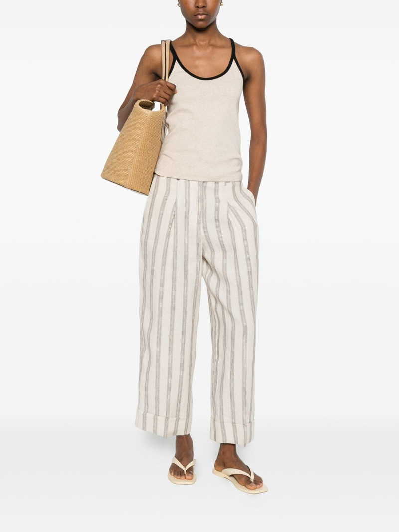 PESERICO striped trousers outlook