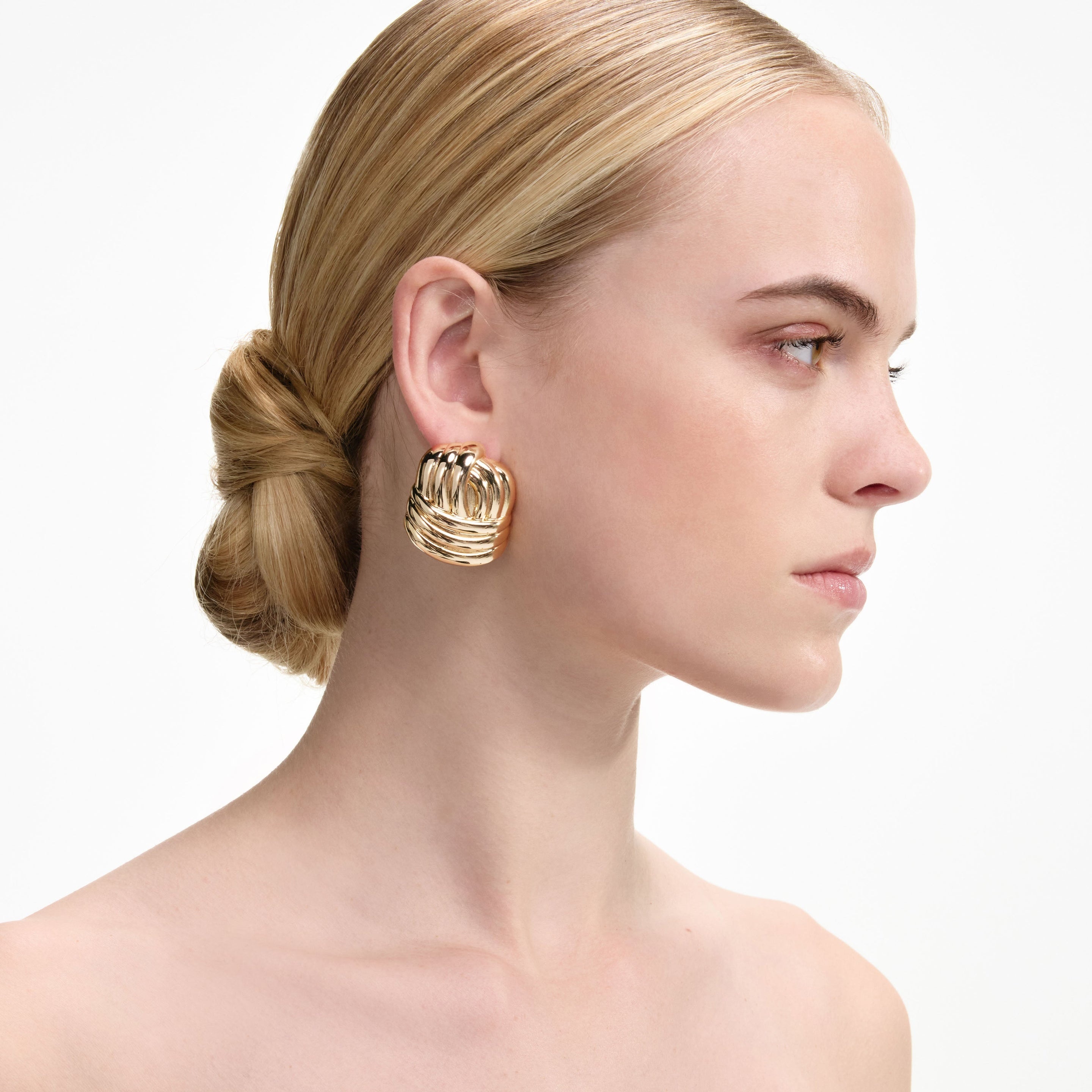 Gold Knot Earrings - 4