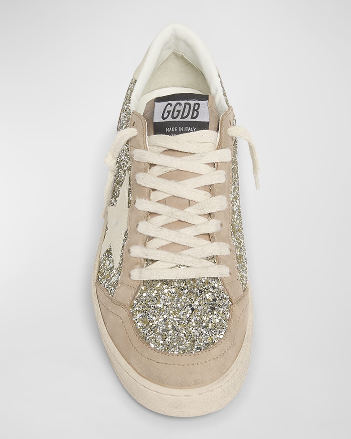 Ballstar Glitter Suede Low-Top Sneakers - 5