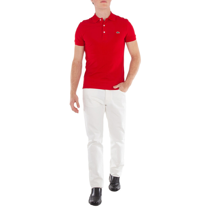 Lacoste Stretch Pique Short-Sleeve Slim Fit Polo Shirt - 6