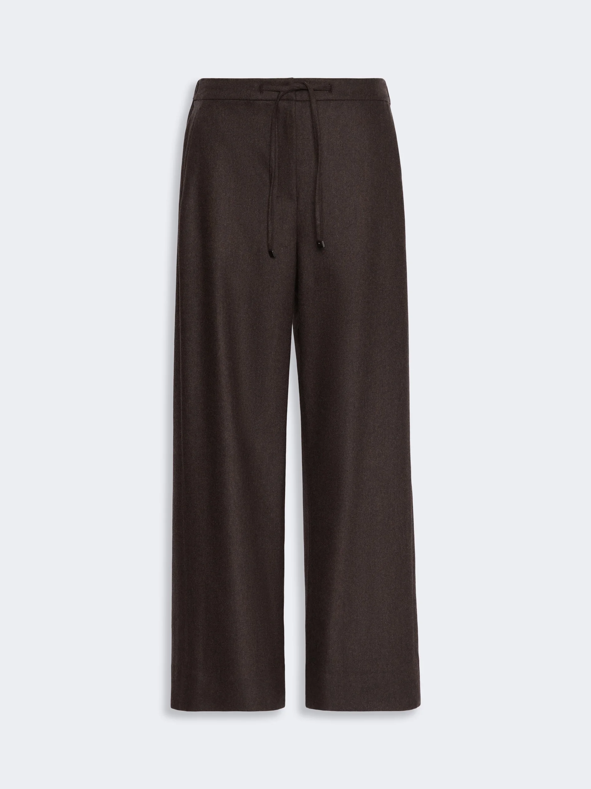 FLORIA Stretch wool joggers - BROWN - 1