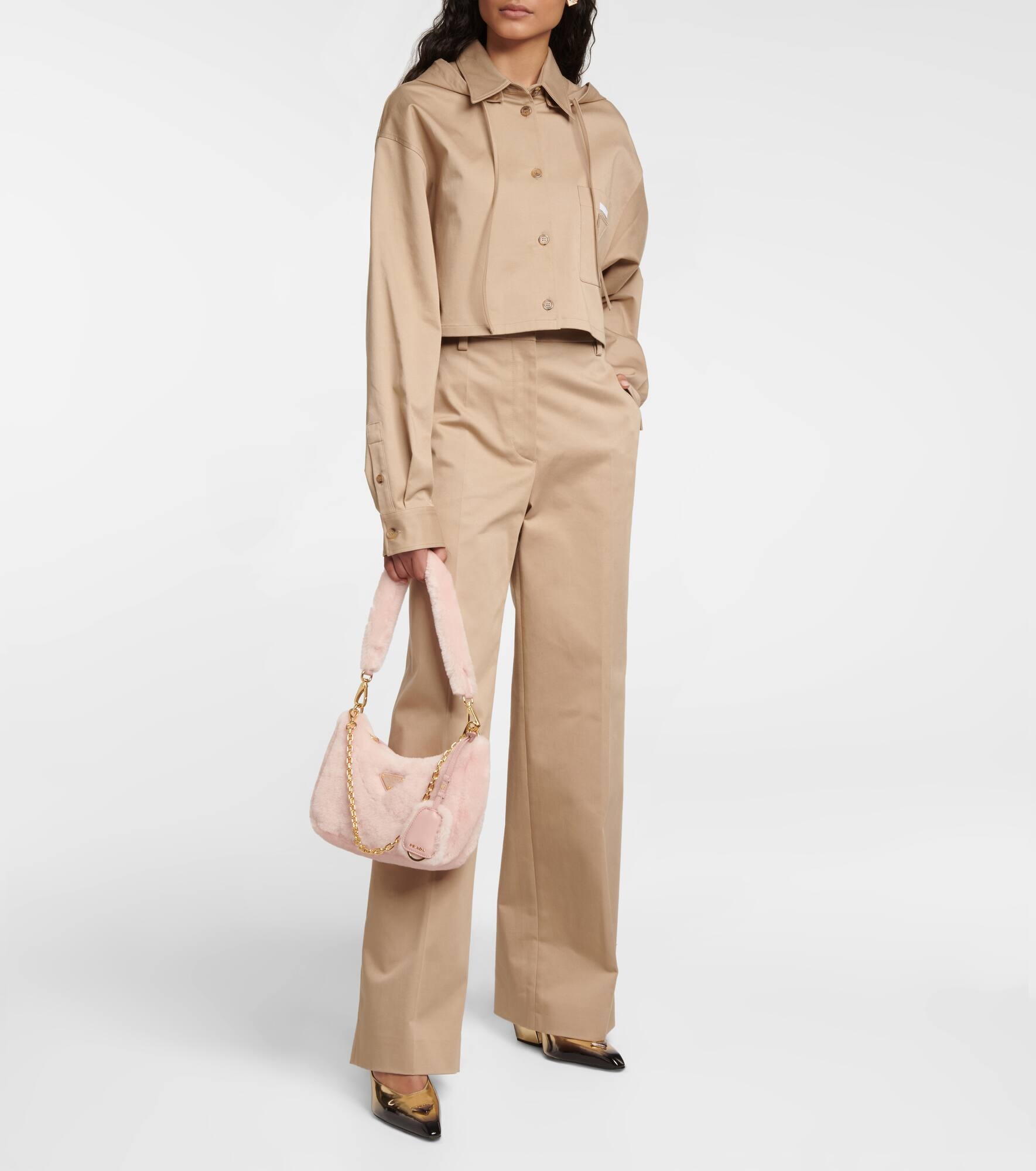 Re-Edition 2005 shearling shoulder bag - 5