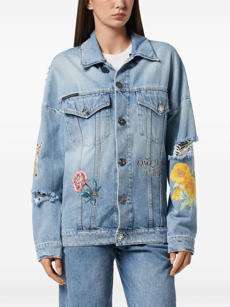 PHILIPP PLEIN Fairy denim jacket outlook