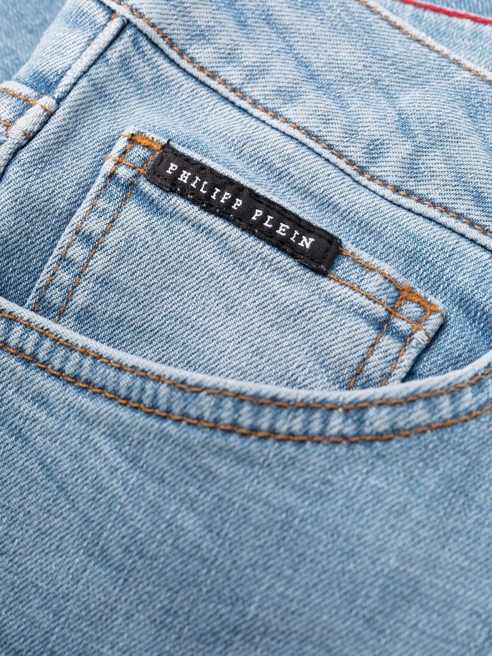 logo slim-fit jeans - 7