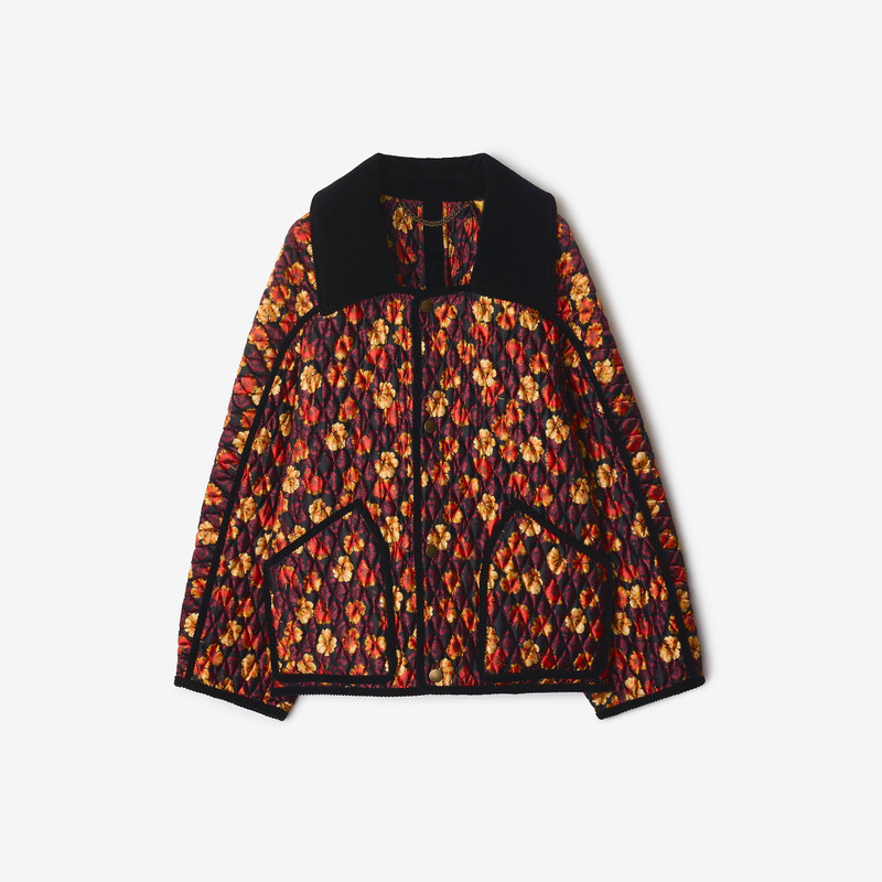 Geranium Leaf Quilted Nylon Floriston Jacket 1