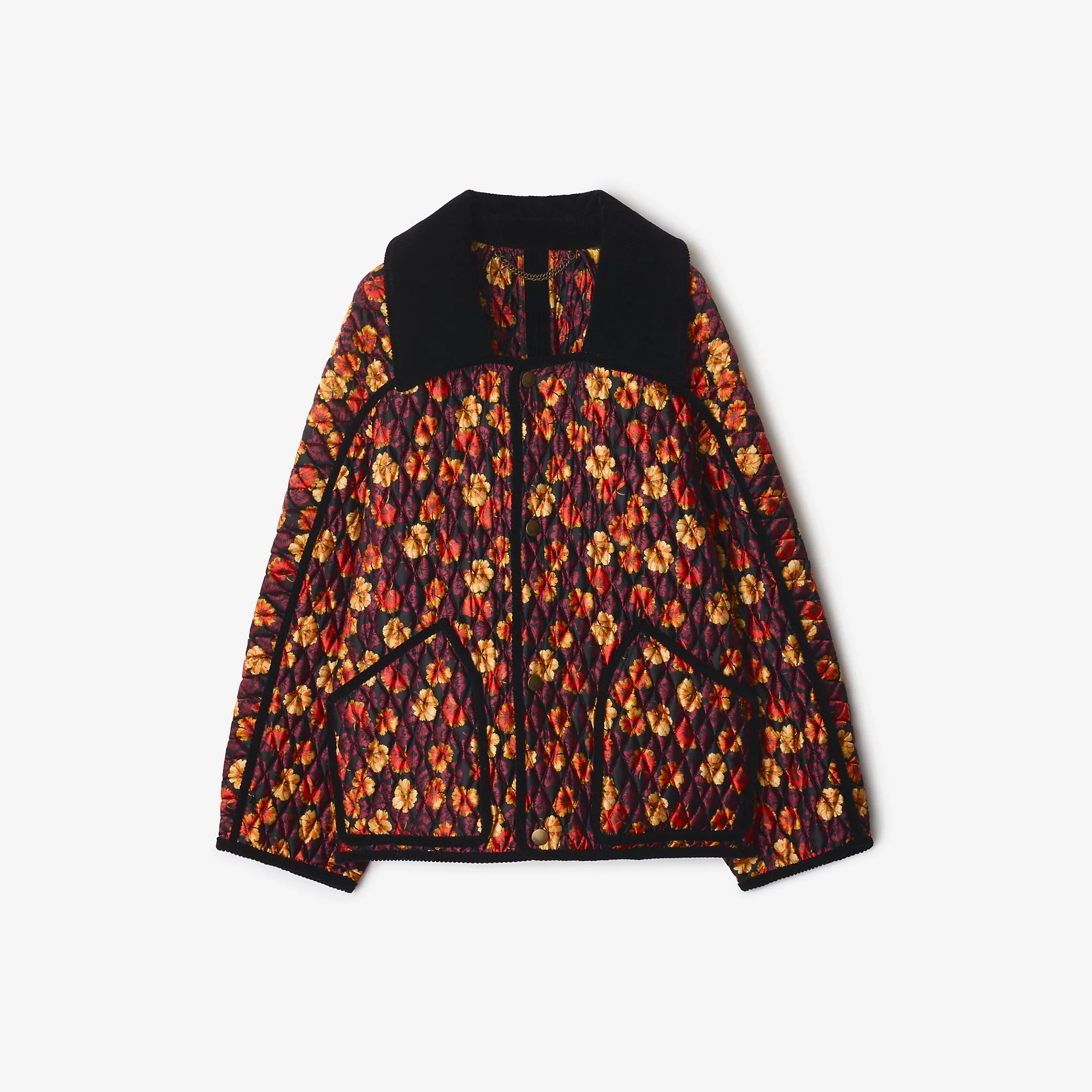 Geranium Leaf Quilted Nylon Floriston Jacket - 1