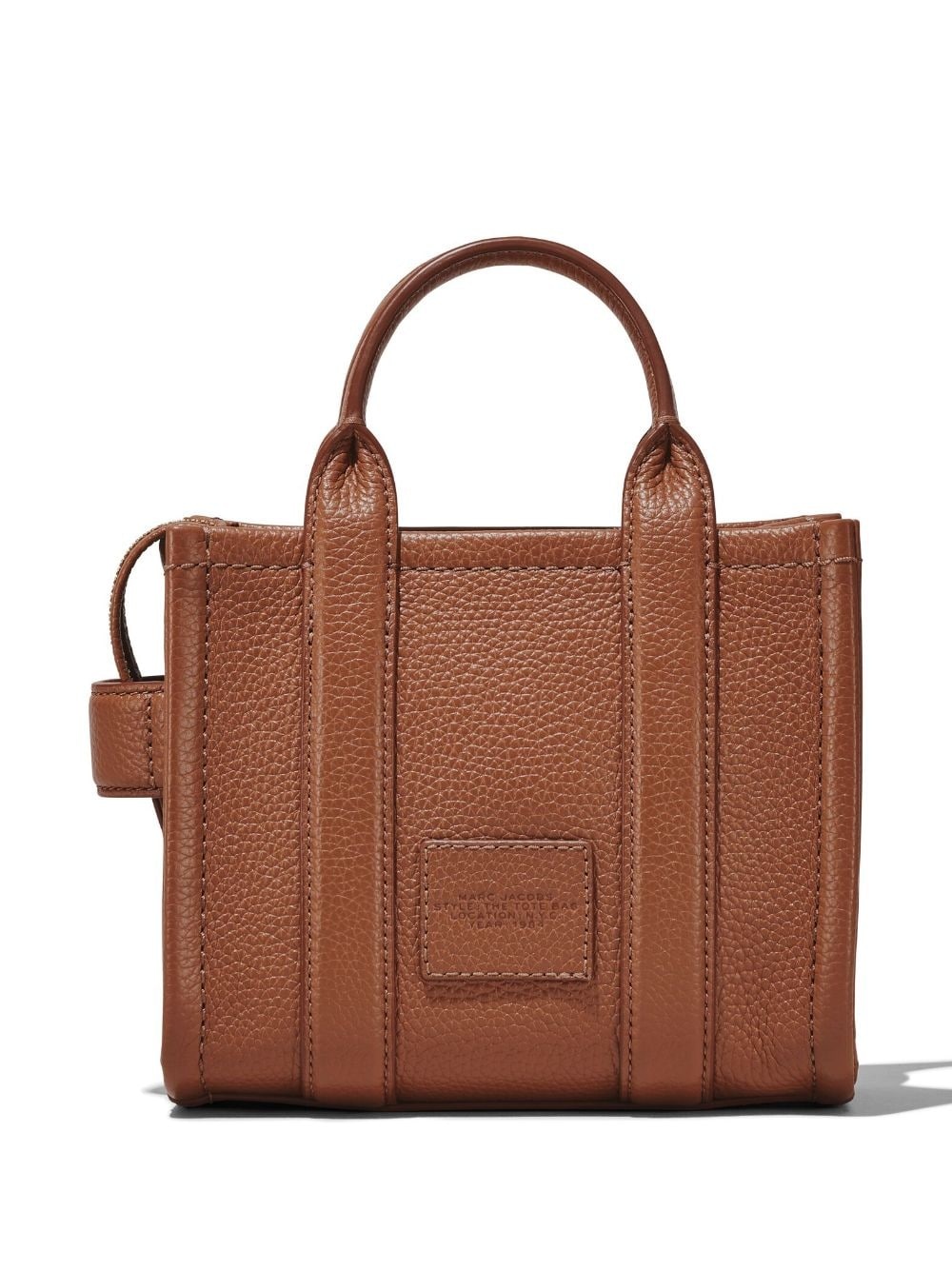 micro leather tote bag - 4