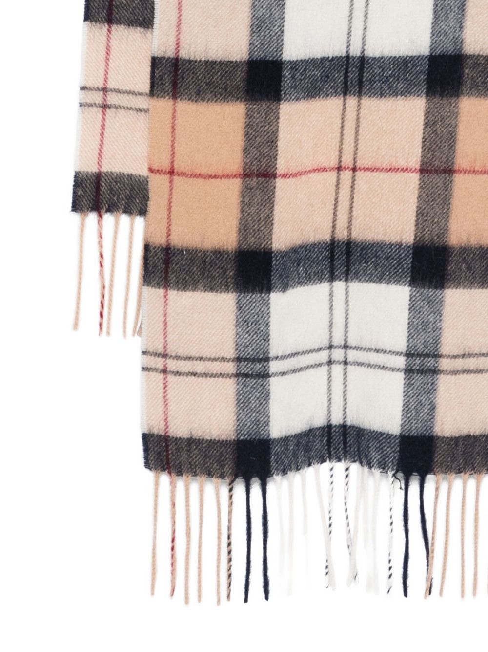 check-fringe scarf - 2