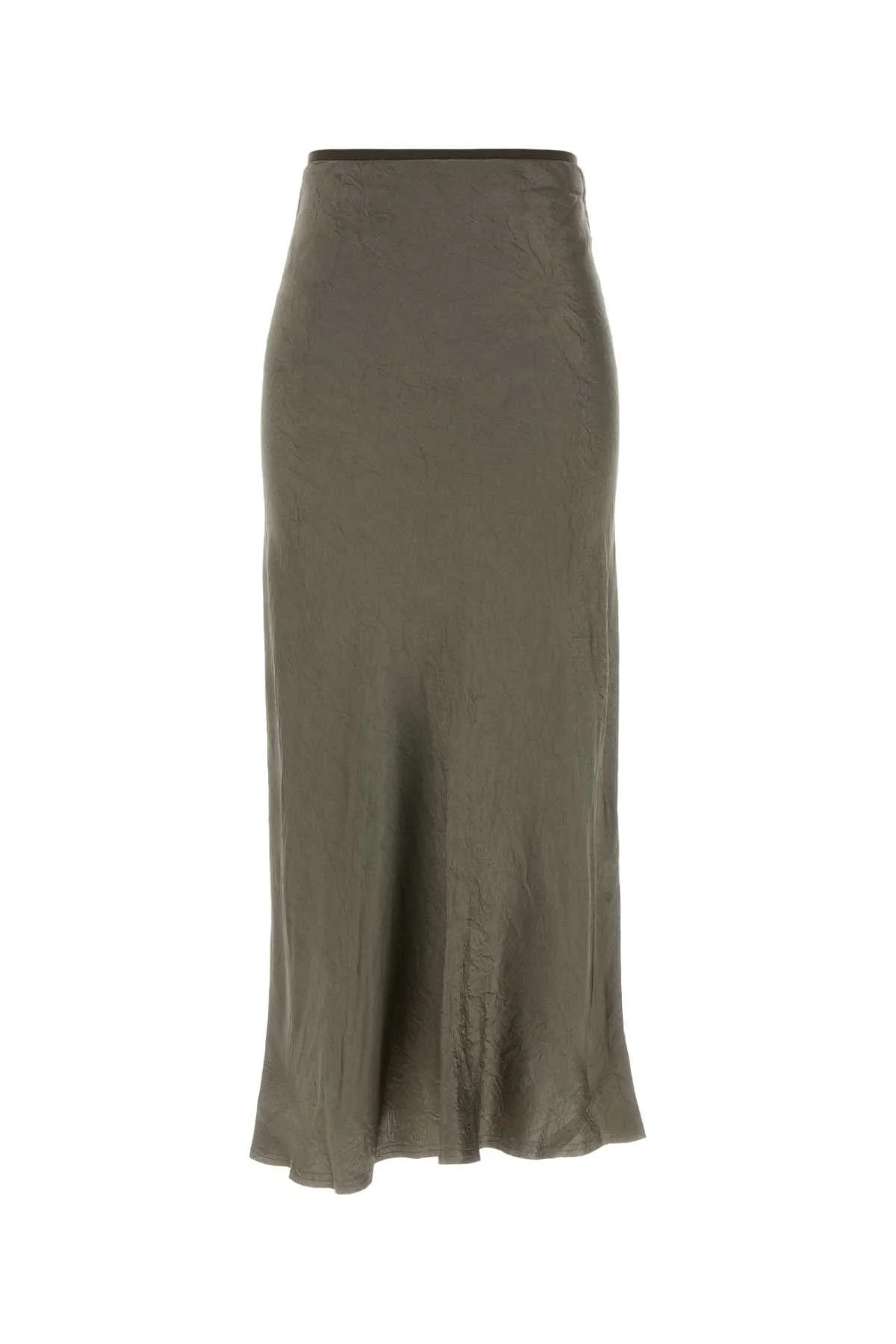 Maison Margiela Women Grey Satin Skirt - 1