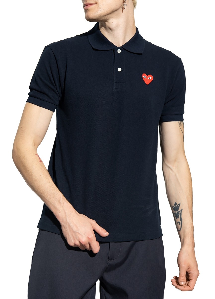 Polo shirt with logo patch - 2