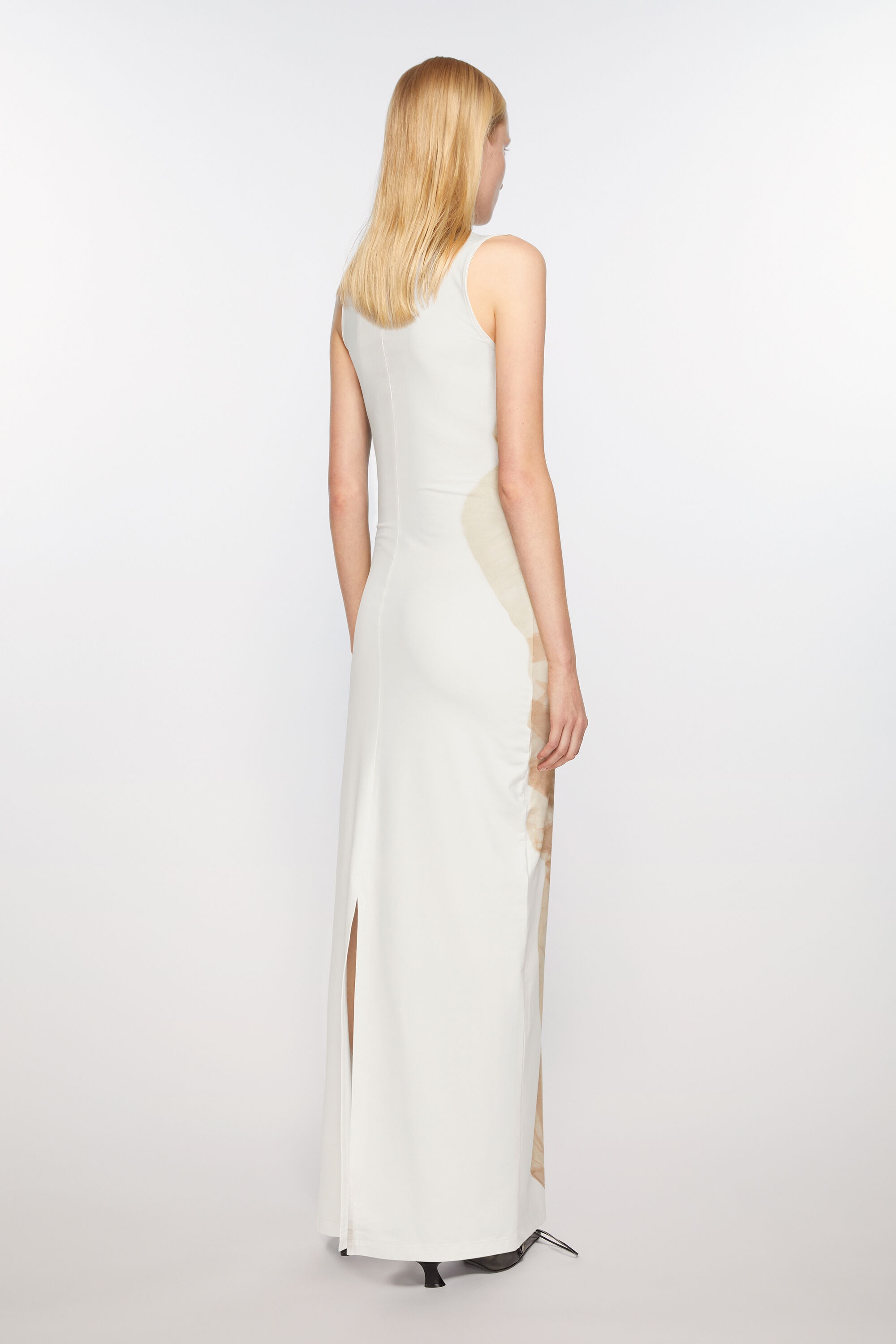 Acne Studios Print long dress - White/beige | REVERSIBLE