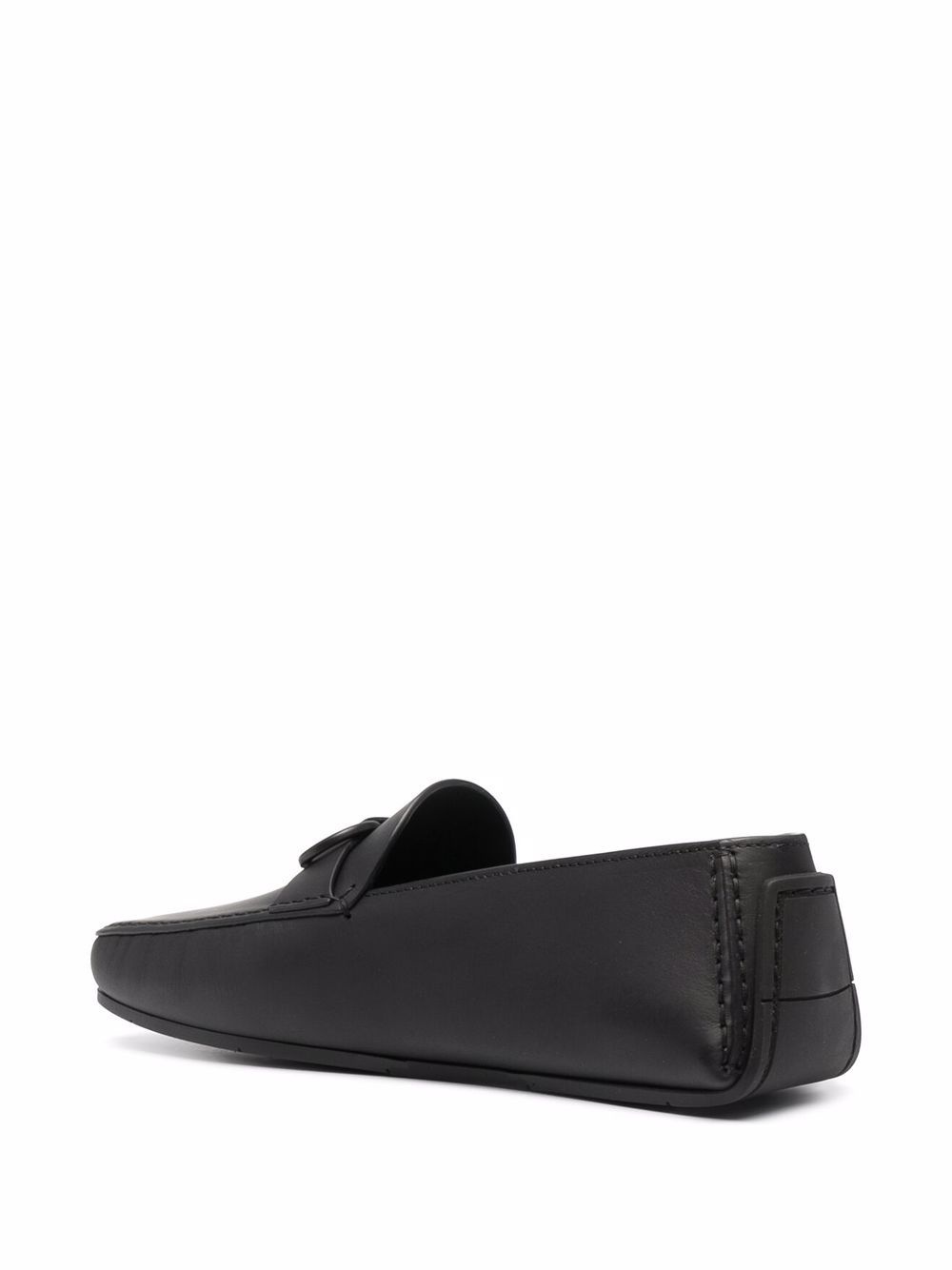 Gancini leather loafers - 3